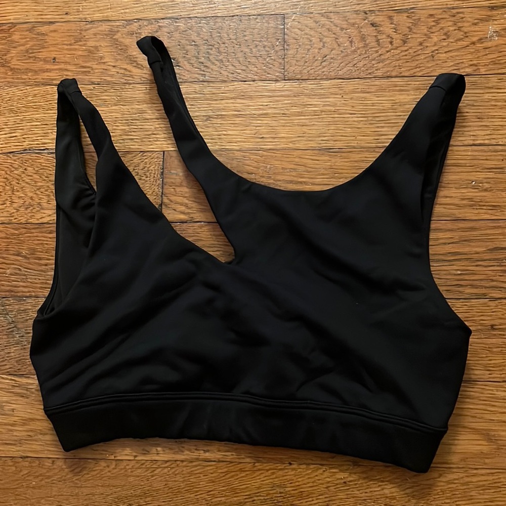 Alo Black Cut Out Sports Bra Small